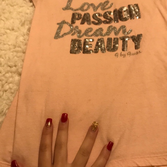 G by Guess light pink tee - Picture 5 of 5